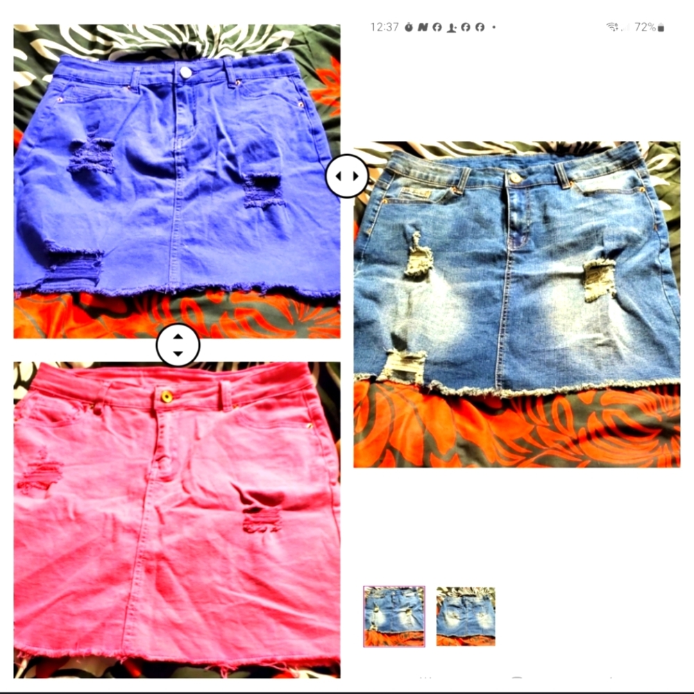 3- 13/14 It's Fashion Jean Skirts